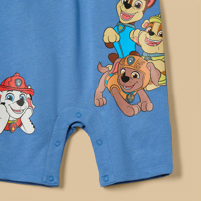 PAW Patrol Print Collared Cotton Romper