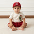 Tiger Embossed Cotton T-shirt with Shorts and Cap