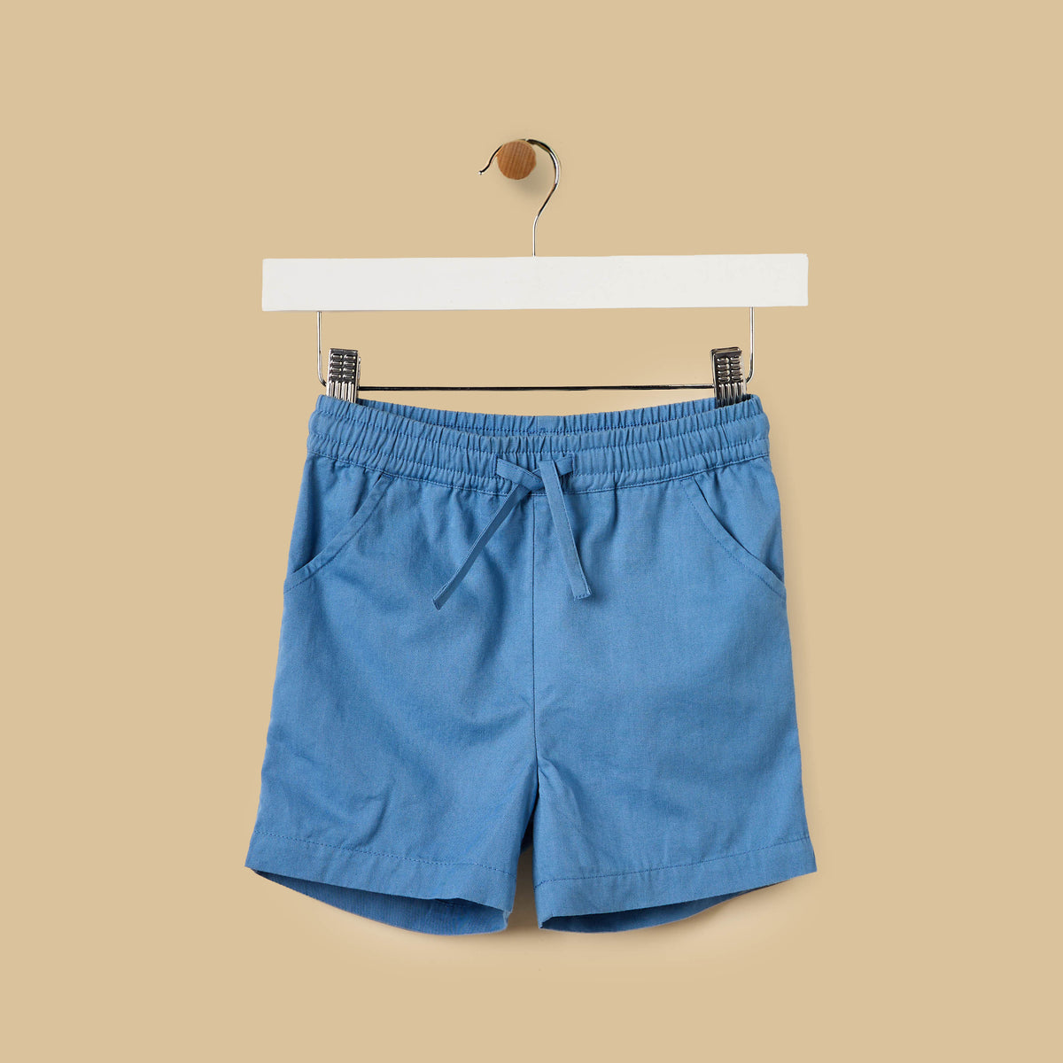 Striped Cotton Shirt and Shorts Set