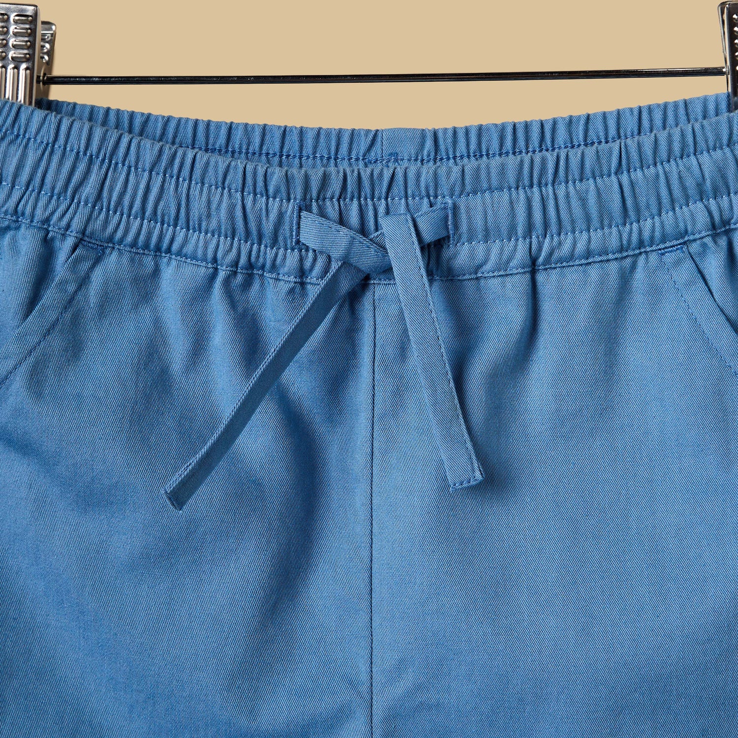 Striped Cotton Shirt and Shorts Set