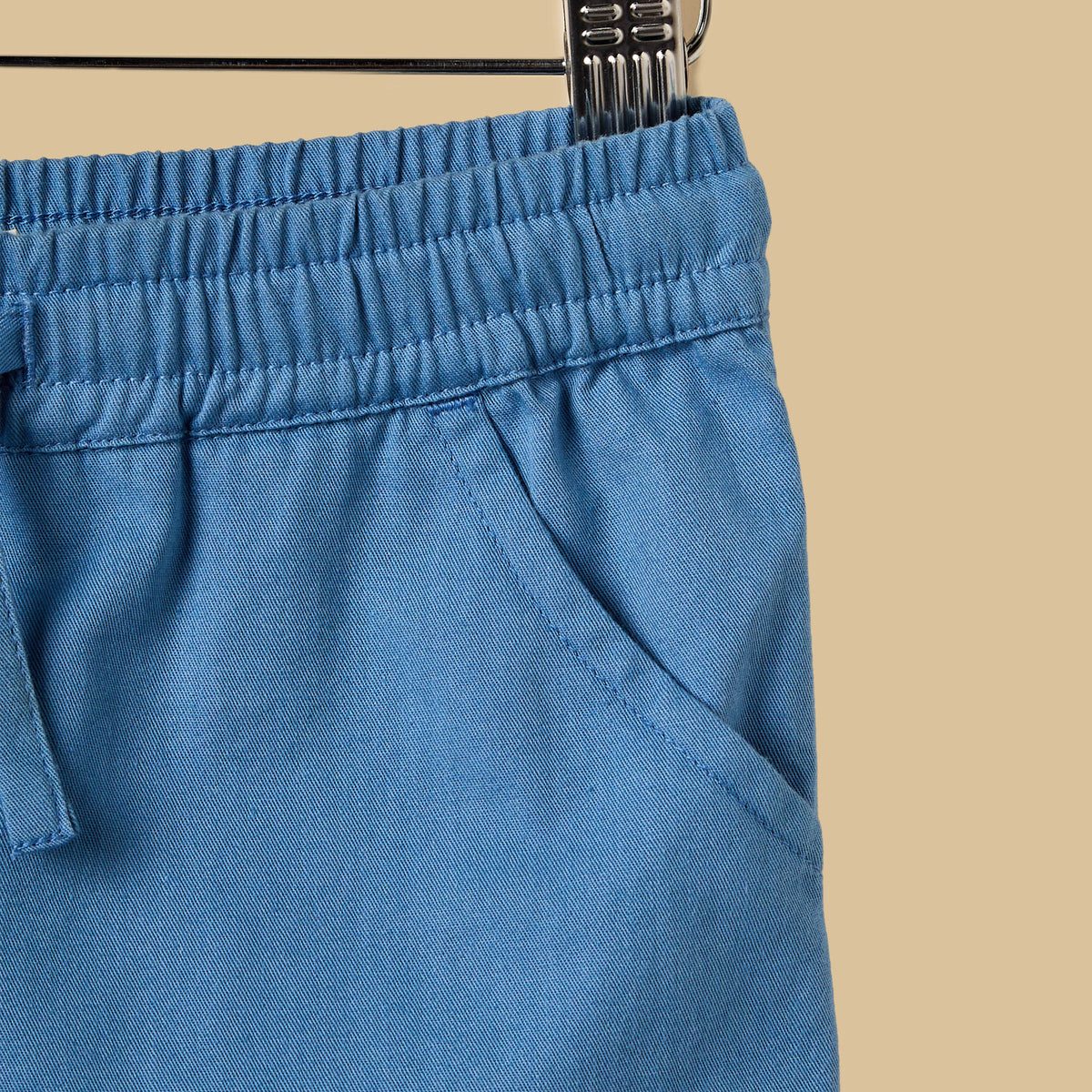 Striped Cotton Shirt and Shorts Set