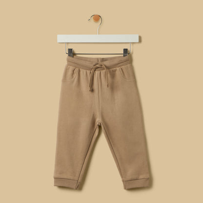 Bear Print Sweatshirt and Joggers Set