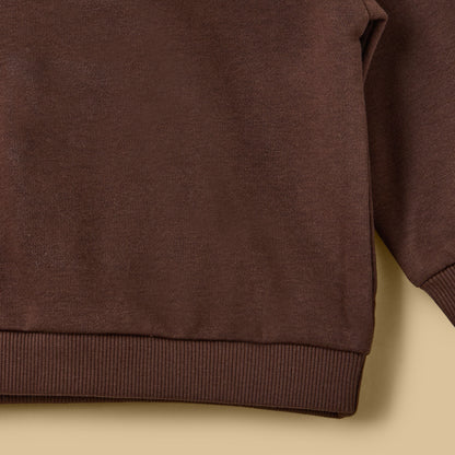 Bear Print Sweatshirt and Joggers Set