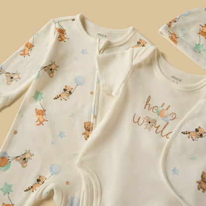 Bear Print 5-Piece Clothing Set