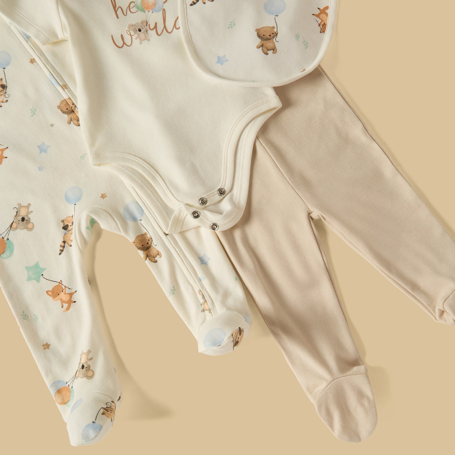 Bear Print 5-Piece Clothing Set