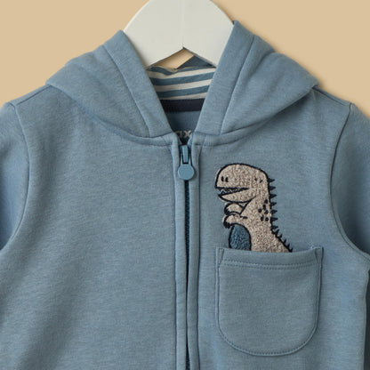 Dinosaur Embroidered Hoodie