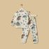 Dinosaur Print Terry Sweatshirt with Joggers - Cream / 12-18 mths