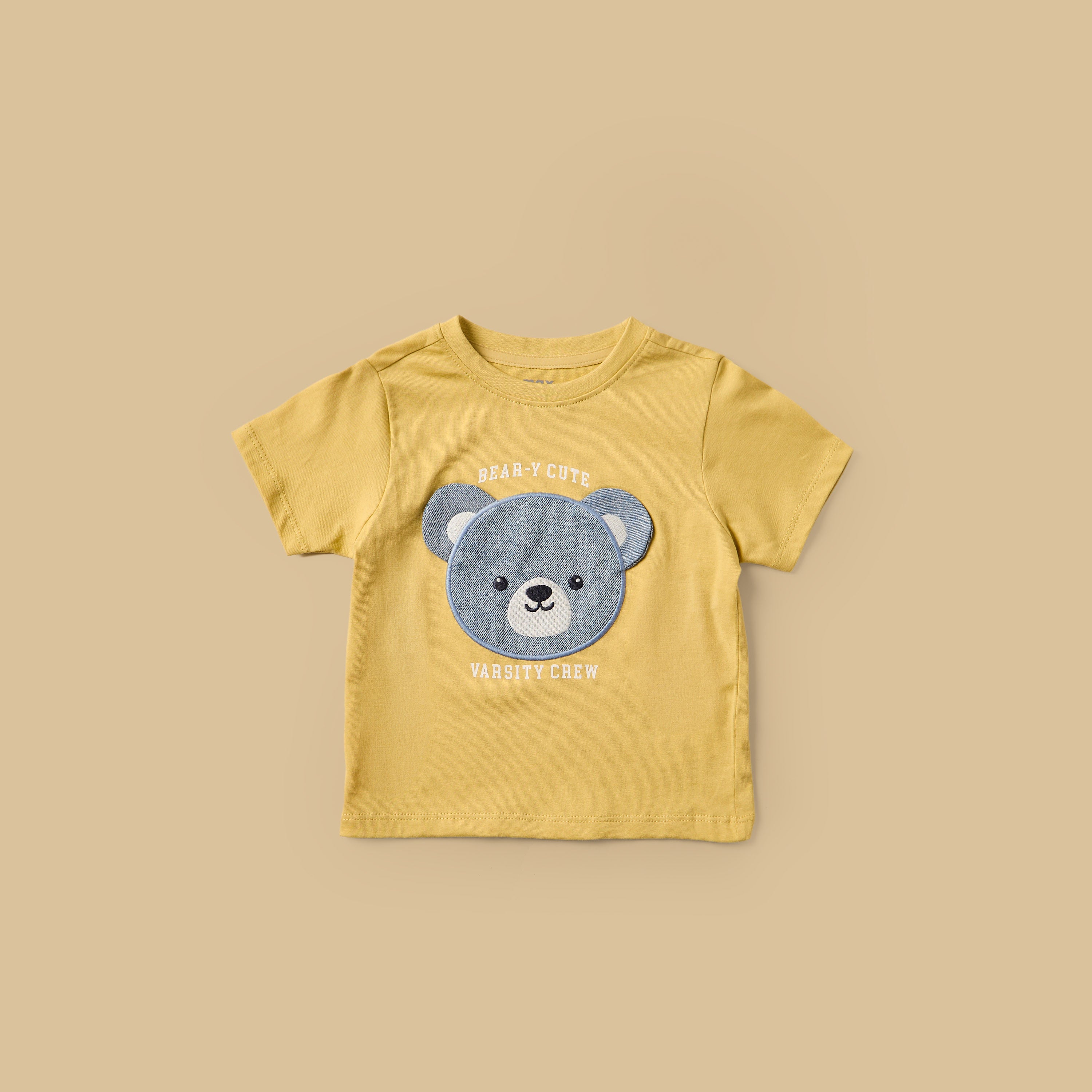 Checked Cotton Shirt with T-shirt and Denim Shorts Set