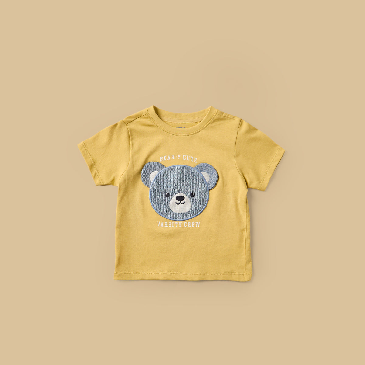 Checked Cotton Shirt with T-shirt and Denim Shorts Set