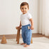 Bear Applique Balloon Fit Joggers - Blue / 12-18 mths