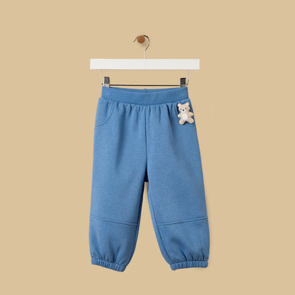 Bear Applique Balloon Fit Joggers