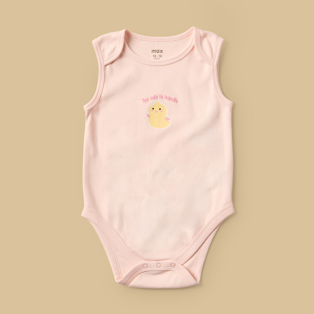 Pack of 3 - Assorted Sleeveless Cotton Bodysuit