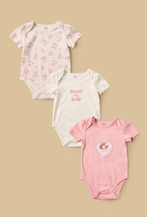 Pack of 3 - Assorted Cotton Bodysuit-undefined-image-1