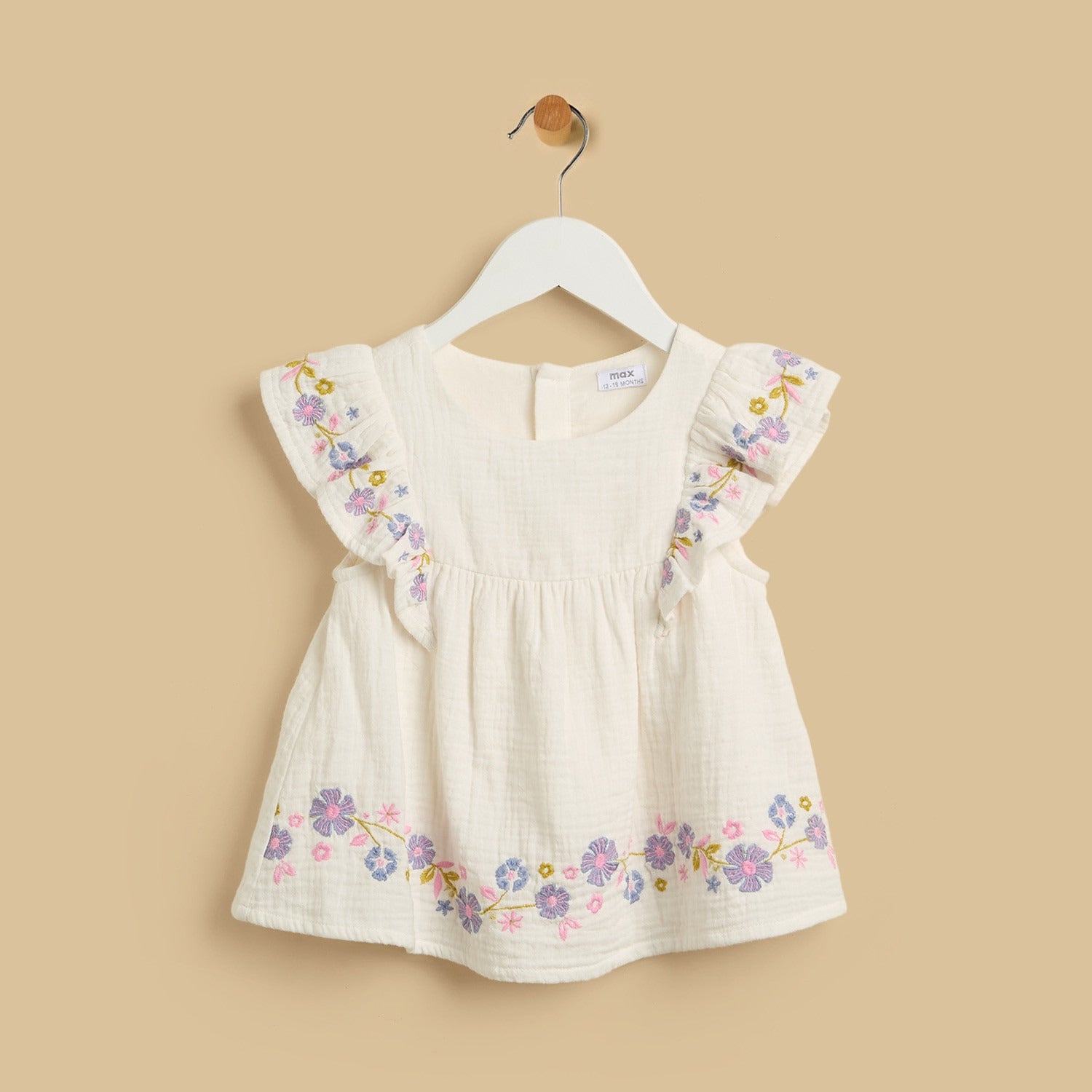 Floral Embroidered Top and Shorts Set