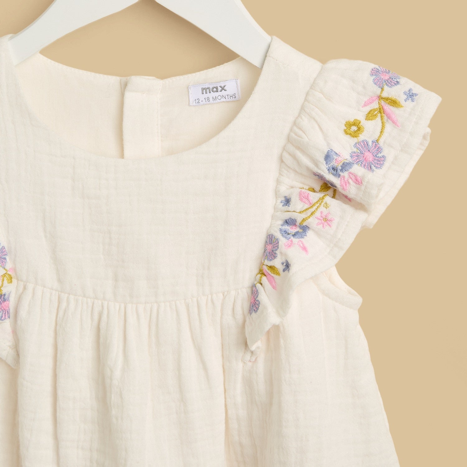 Floral Embroidered Top and Shorts Set