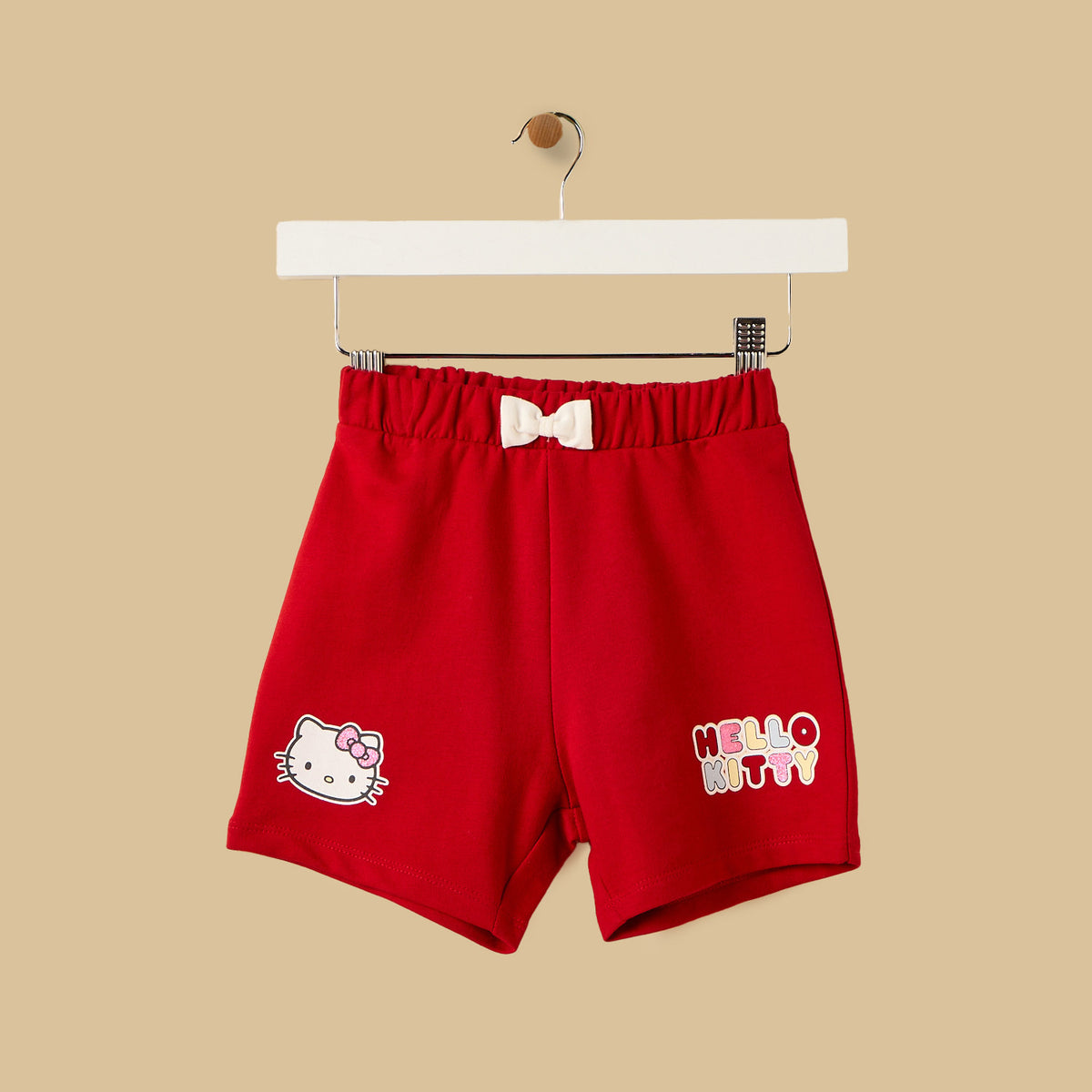 Hello Kitty Print T-shirt and Shorts Set