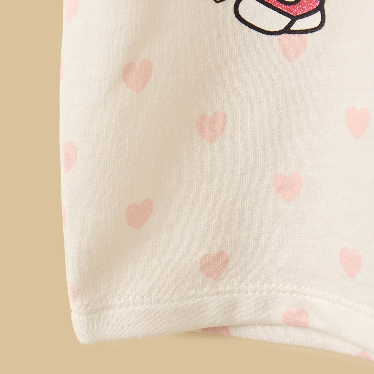 Hello Kitty Print T-shirt and Shorts Set