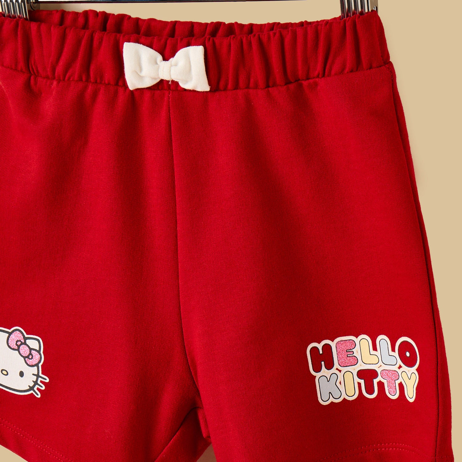 Hello Kitty Print T-shirt and Shorts Set