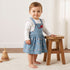 Hello Kitty Print Denim Pinafore with Ribbed Top - Blue / 12-18 mths