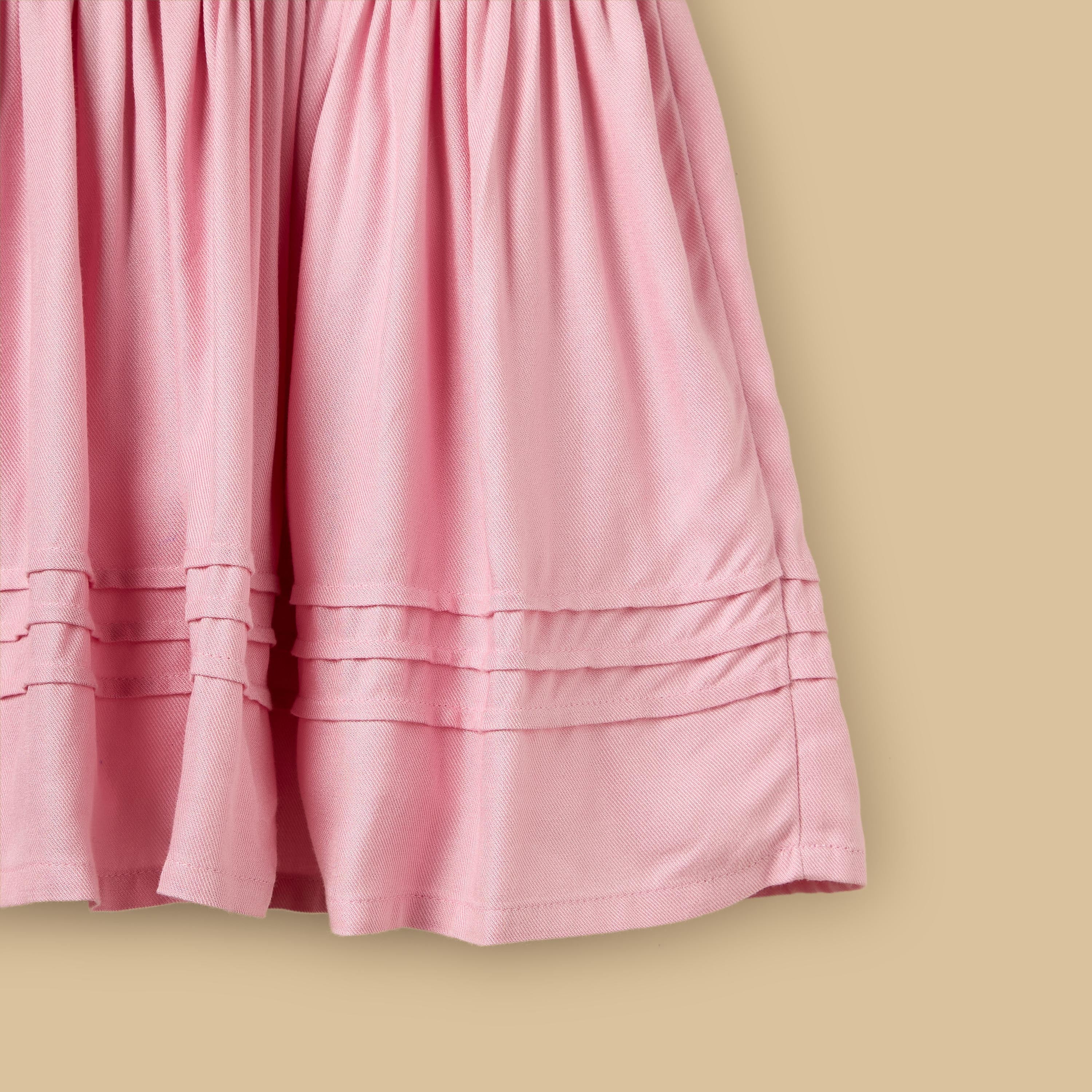 Shirred Peter Pan Collar Dress with Bloomers