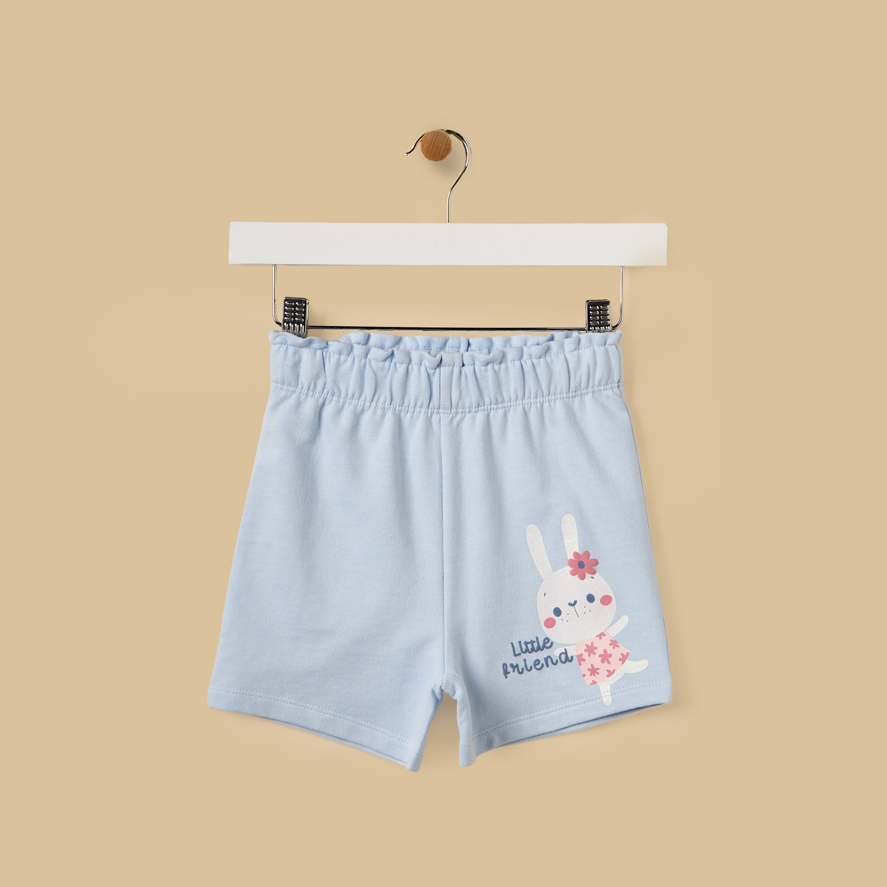 House Print Cotton Top and Shorts Set