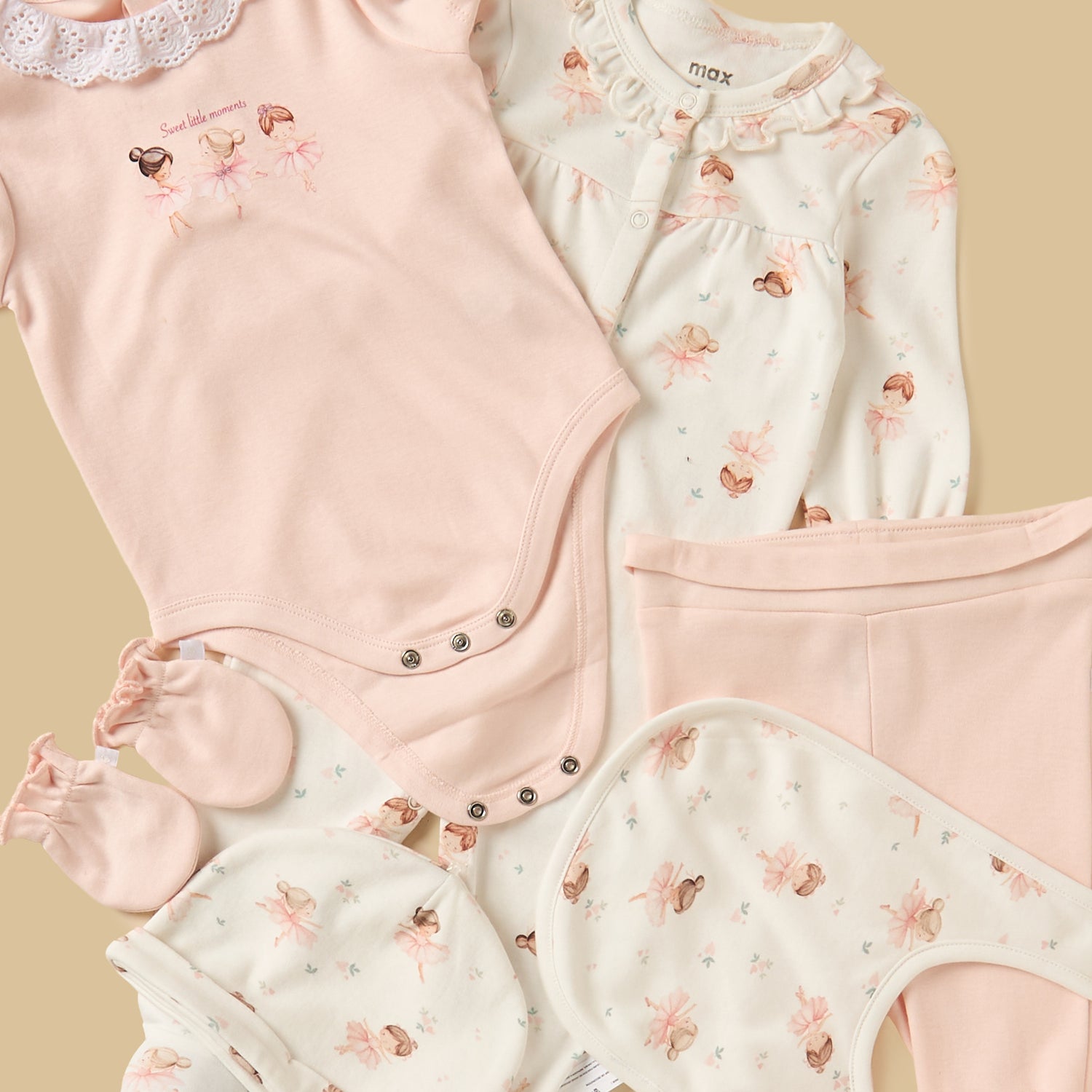Fairy Print 6-Piece Cotton Clothing Set