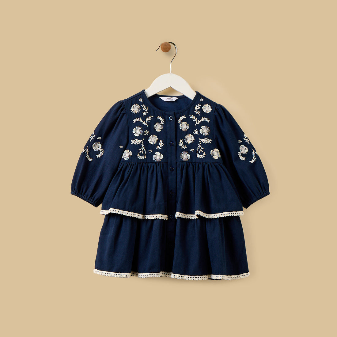 Embroidered Dress with Bloomers