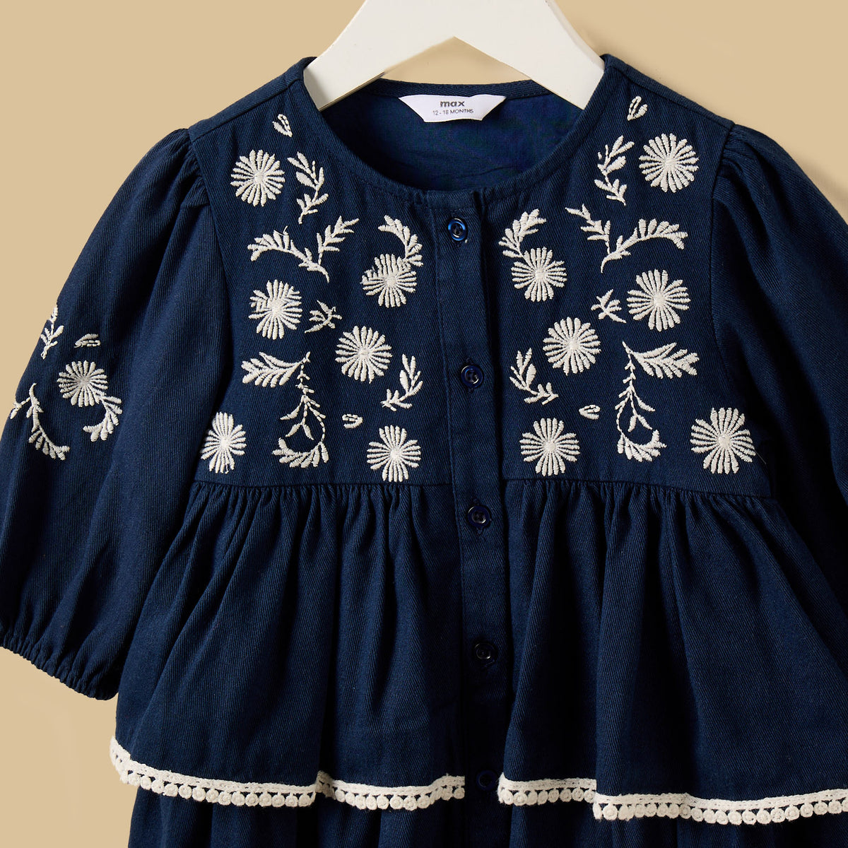 Embroidered Dress with Bloomers
