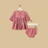 Floral Embroidered Dress with Bloomers