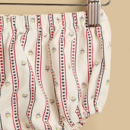 Striped Dress with Bloomers