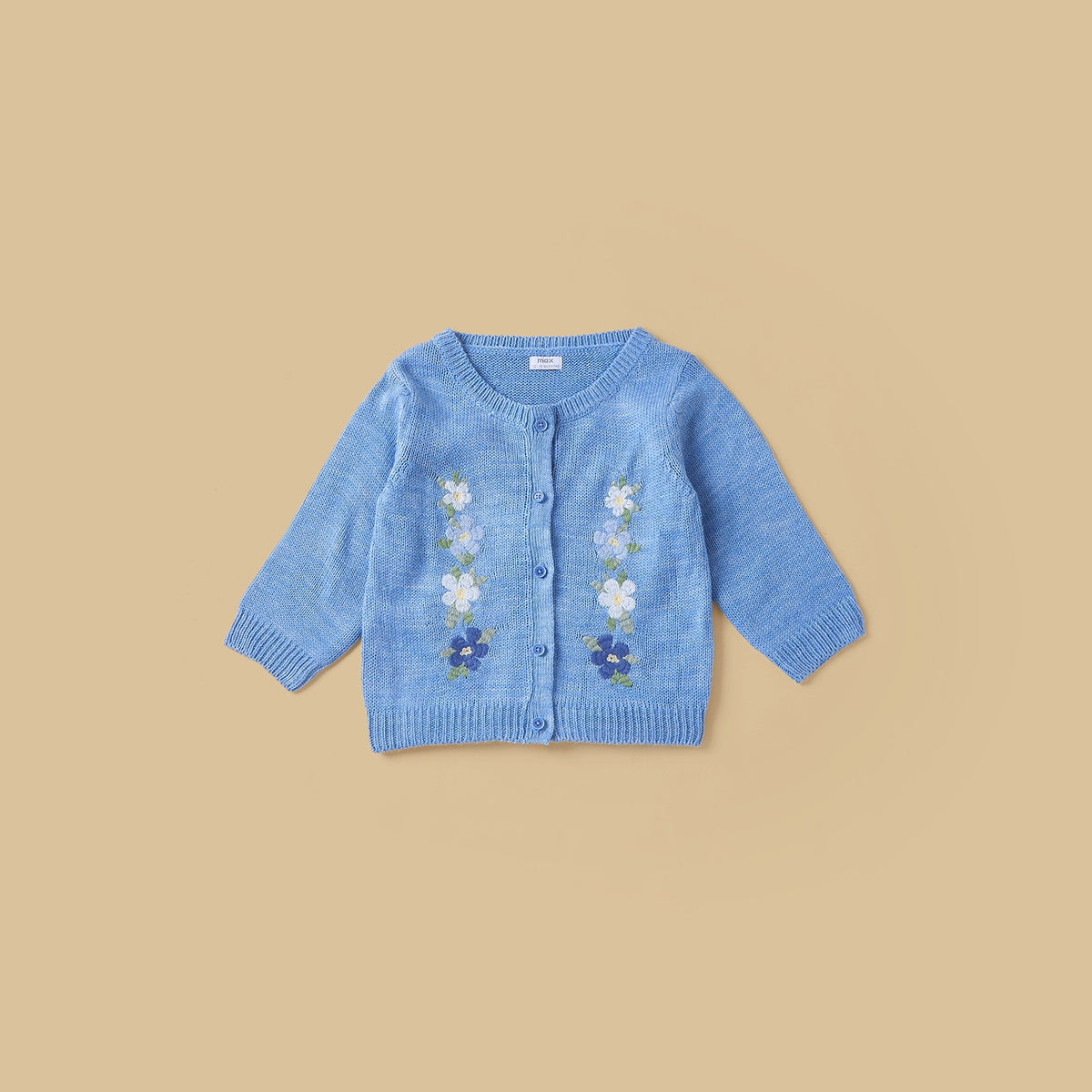 Embroidered Cardigan with Shirt and Pants