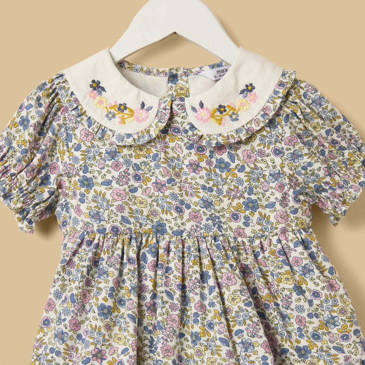 Floral Print Tiered Dress with Bloomers