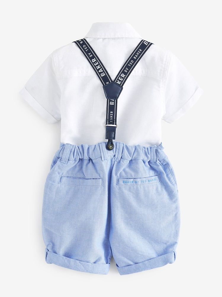 Baker by Ted Baker 3 Piece Shirt, Shorts and Braces Set