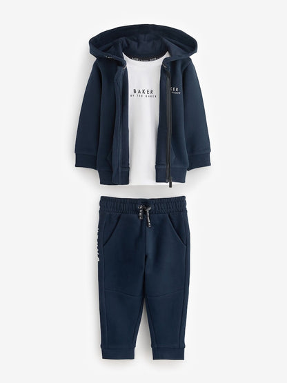 Navy Tracksuit Set 3 Piece