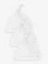 White 100% Cotton Tie Top Baby Hats 3 Pack (0-12mths) - Size 44cm (5lb) - White