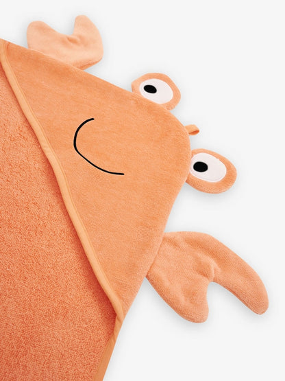 JoJo Maman Bébé Crab Character Hooded Towel - Size One