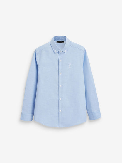 Blue &amp; White 2 Pack Oxford Shirt (3-16yrs)