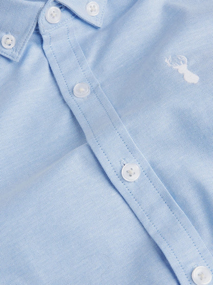 Blue &amp; White 2 Pack Oxford Shirt (3-16yrs)