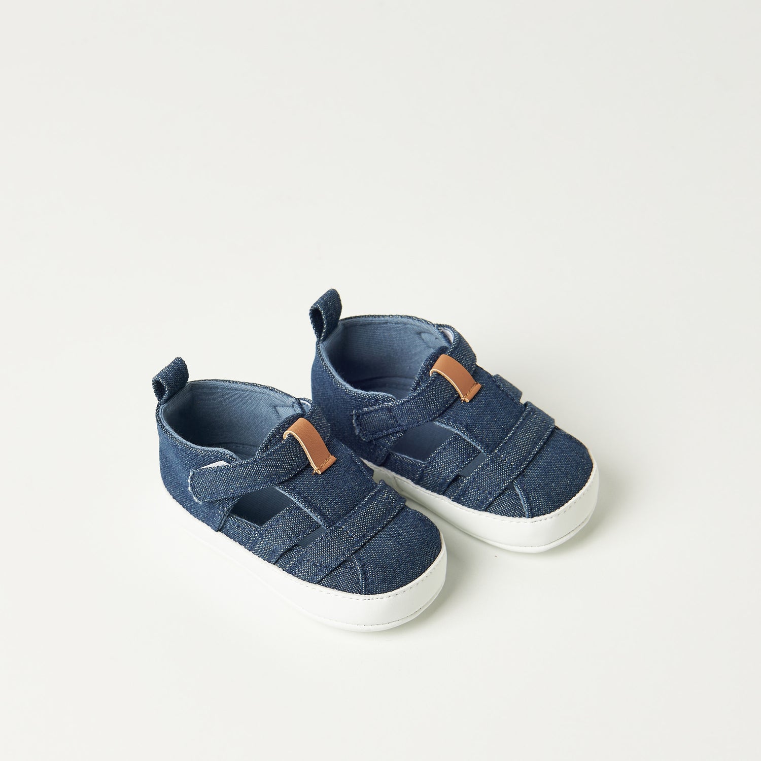 Juniors Textured Booties with Hook and Loop Closure