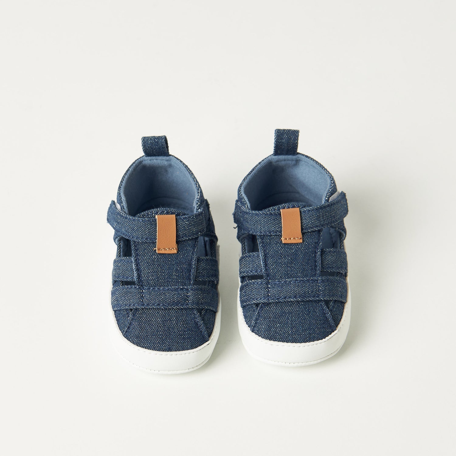 Juniors Textured Booties with Hook and Loop Closure