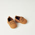 Juniors Solid Booties with Hook and Loop Closure - Brown / 12-18 mths