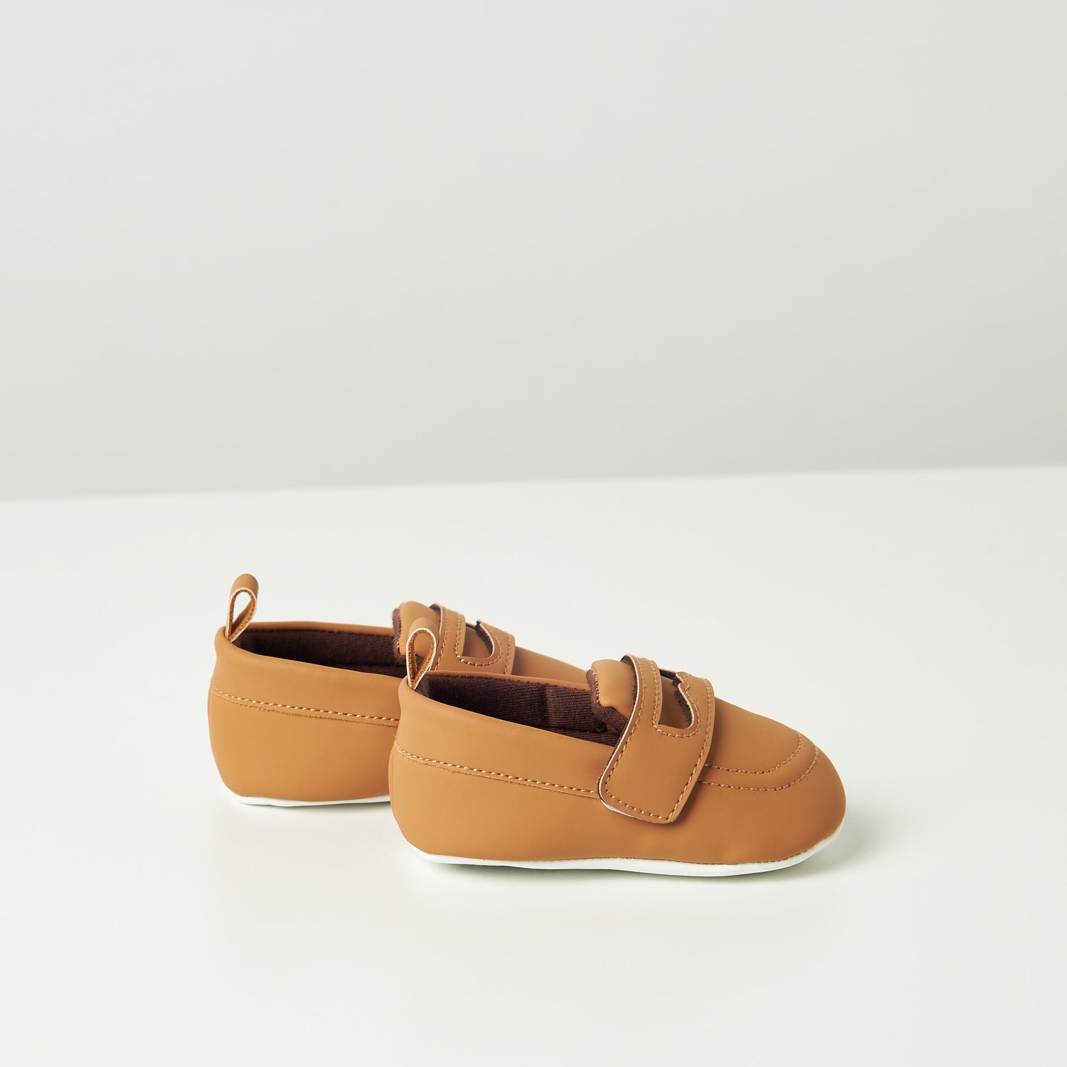 Juniors Solid Booties with Hook and Loop Closure