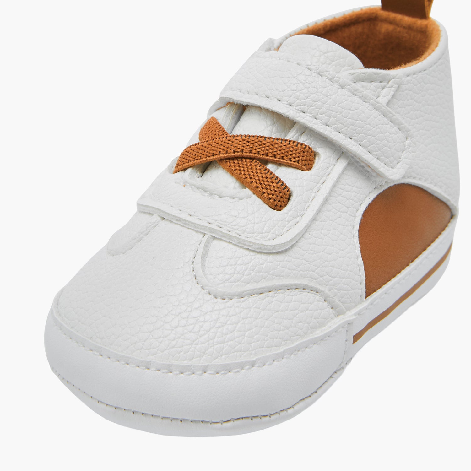 Juniors Booties with Hook and Loop Closure, Panelled Design