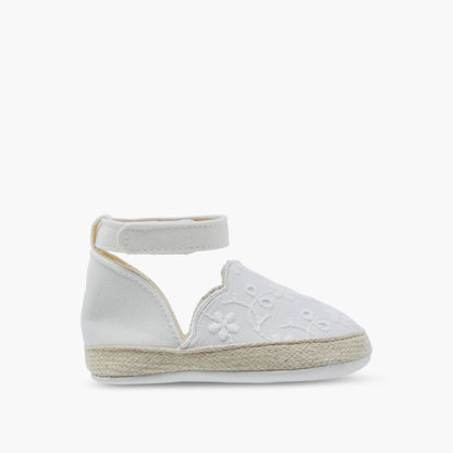 Juniors Soft Shoes with Hook and Loop Closure, Embroidered Design