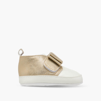Juniors Bow Accent Booties with Hook and Loop Closure