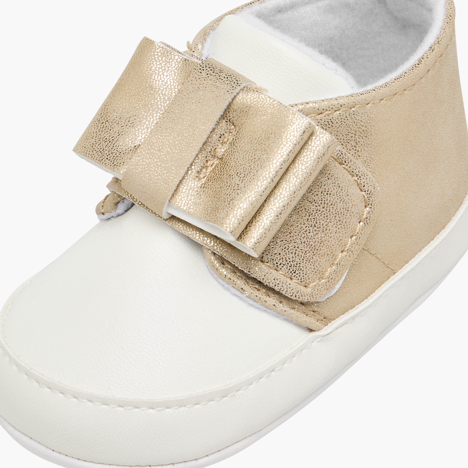 Juniors Bow Accent Booties with Hook and Loop Closure