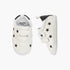 Juniors Star Embroidered Booties with Hook and Loop Closure - White / 12-18 mths