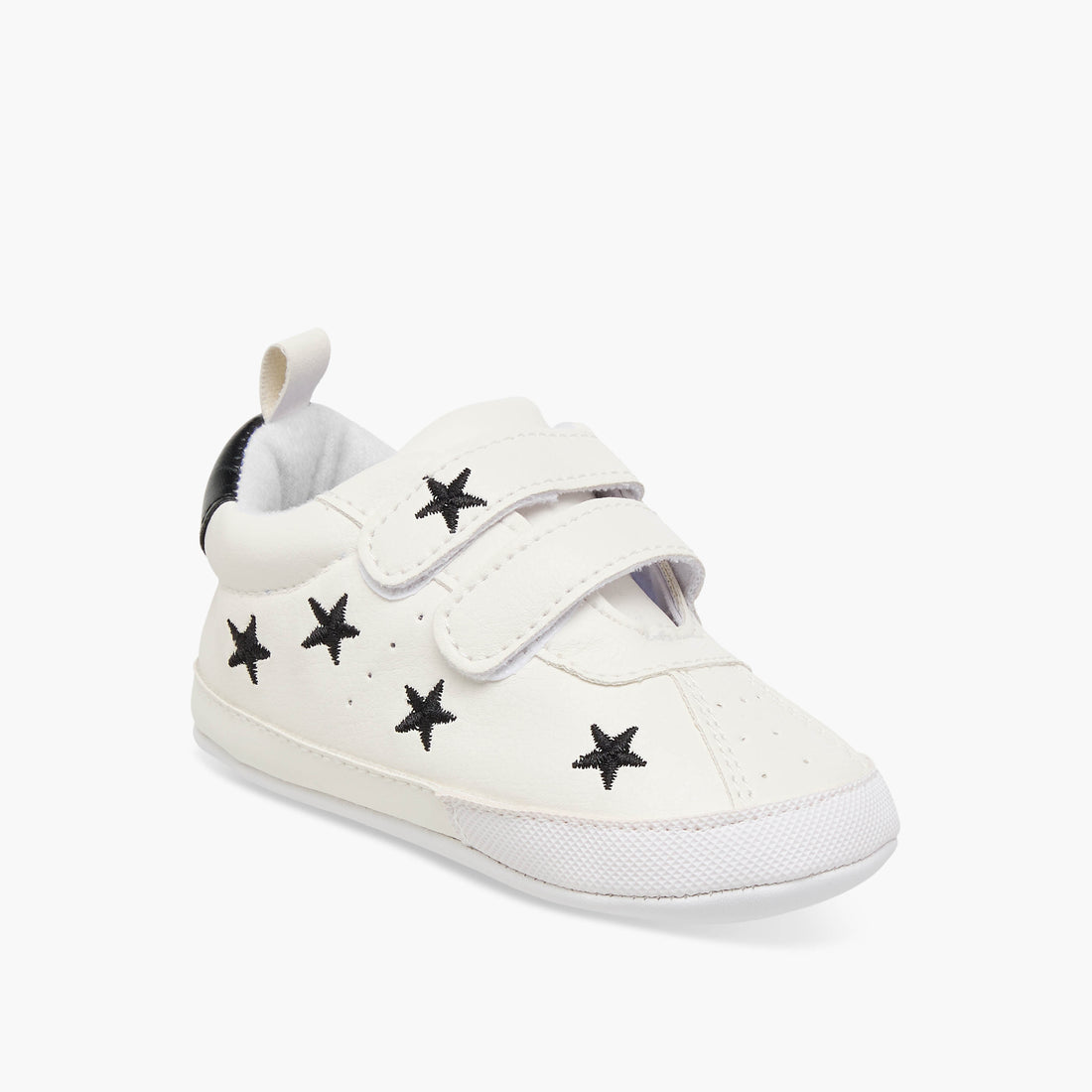 Juniors Star Embroidered Booties with Hook and Loop Closure