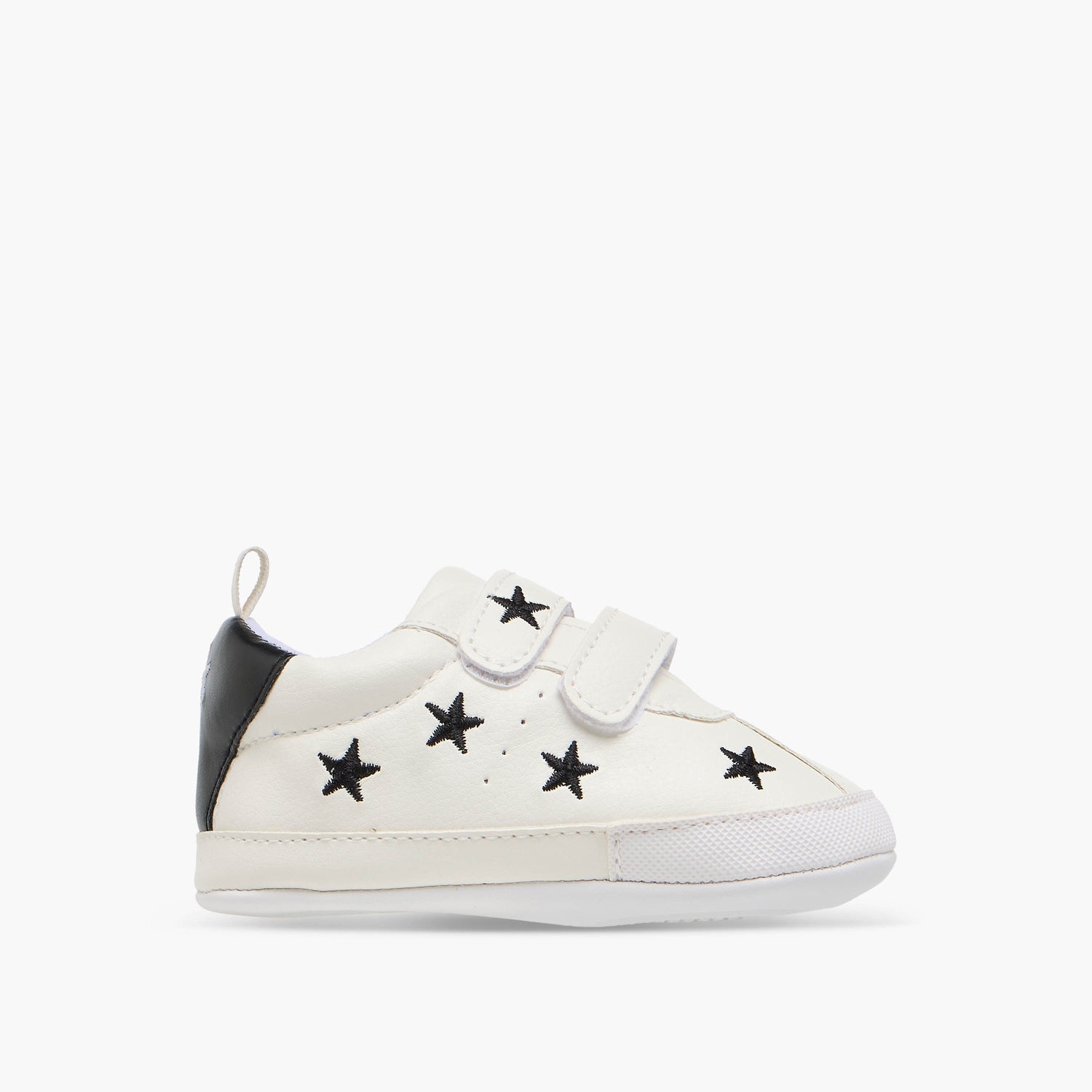 Juniors Star Embroidered Booties with Hook and Loop Closure
