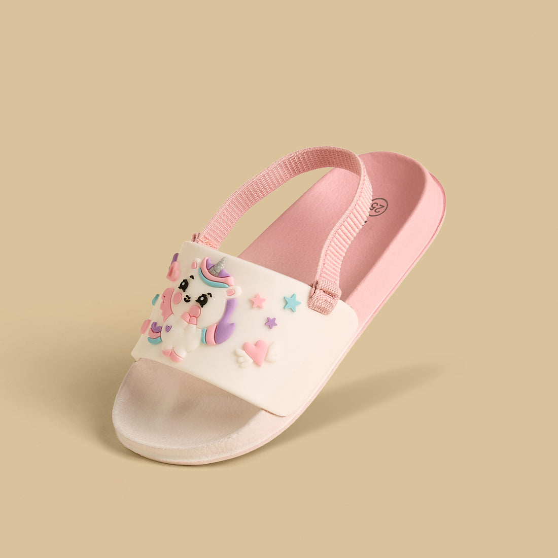 Unicorn Applique Slides - Pink / 20